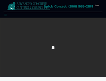 Tablet Screenshot of cuttingconcrete.com